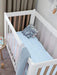 Naked Lab Sleep Bamboo Fitted Cot Sheet (Elsa Blue)