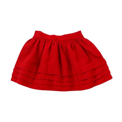 The House of Fox Bottoms The Pin Tuck Skirt in Red