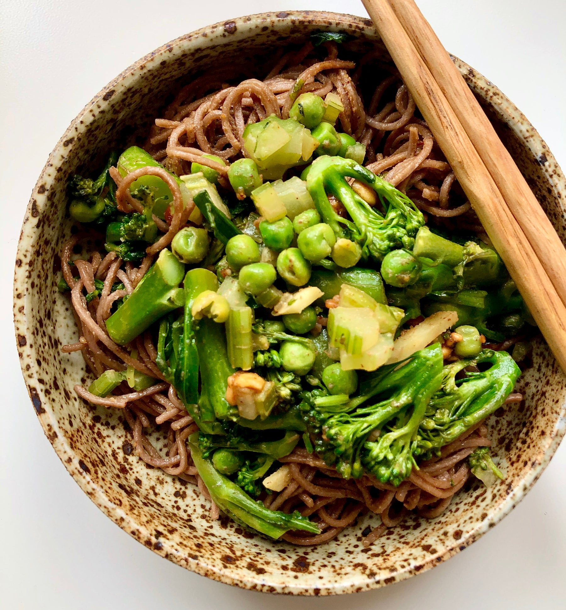 KIRR Eats: Buckwheat Soba Noodles with Greens and a Peanut Wasabi Sauce by @SincerelyAline - KIRR