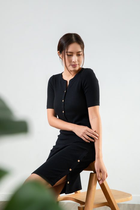 Ribbed Lounge Dress (2 colors)