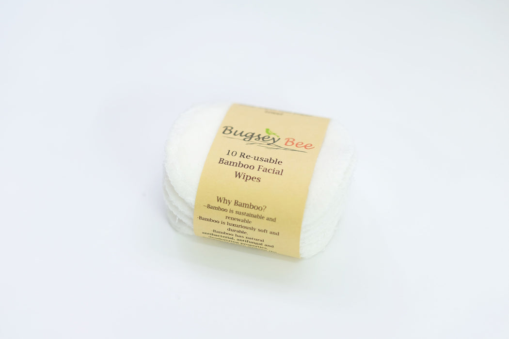 Bugsey Bee Bath & Towels Bamboo Facial Wipes