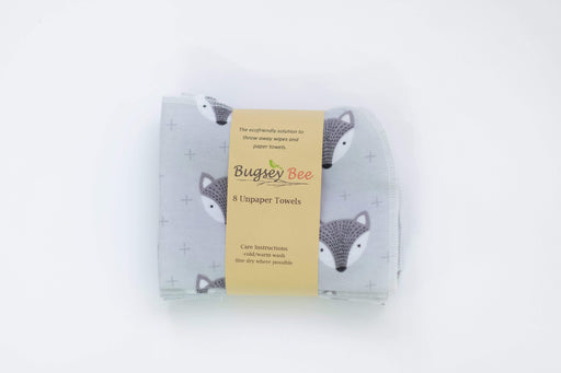 Bugsey Bee Kitchenware Grey Foxes Unpaper Towels