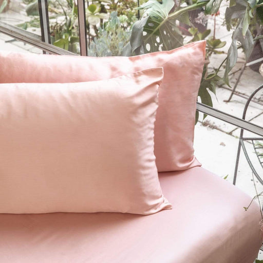 Ettitude Bedding Bamboo Lyocell Pillowcase Set (Cloud pink)