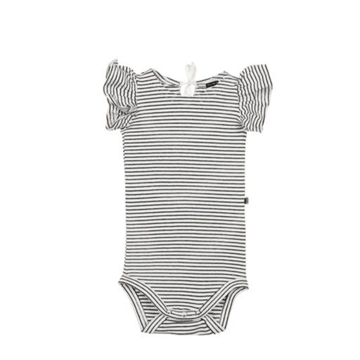 House of Jamie Bodysuits & Sleepsuits Ruffled Bodysuit Little Stripes