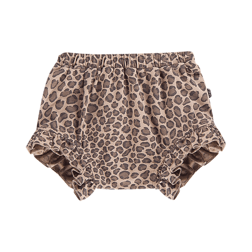 House of Jamie Bottoms Ruffled Shorts Caramel Leopard