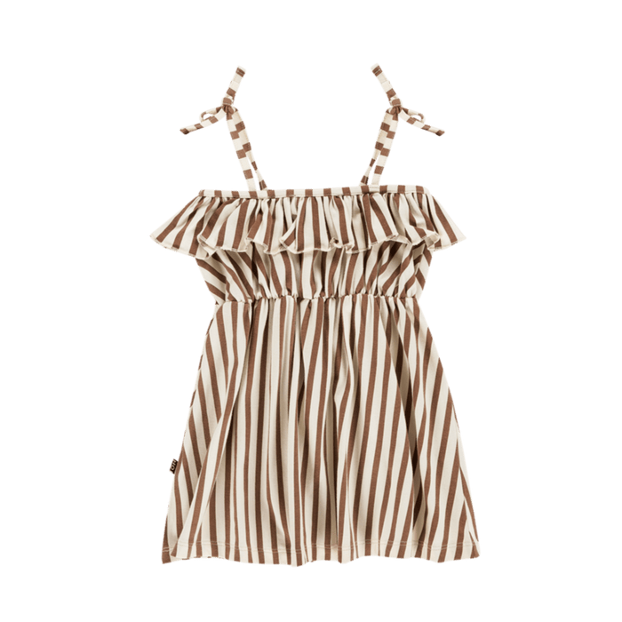 House of Jamie Dresses & Overalls Spaghetti Dress Toffee Stripes