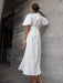 l u • c i e e Dresses & Overalls Dhalia Linen Dress In Natural