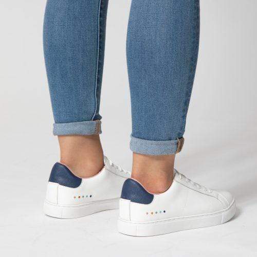 Lacess Footwear Avril Sneaker (Navy/White)