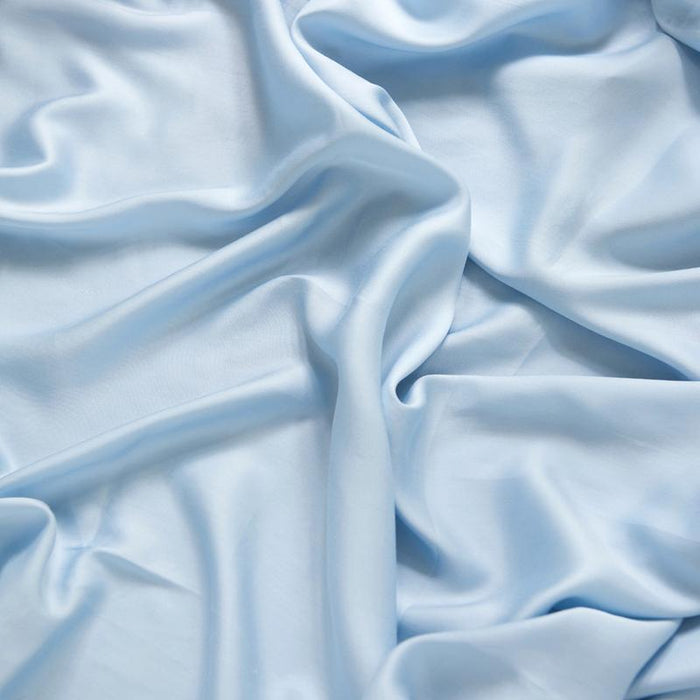 Naked Lab Bedding Bamboo Flat Cot Sheet (Elsa Blue)