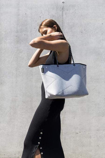 Prene Bags Accessories The X Bag Neoprene Tote Bag (Light Grey Marble)
