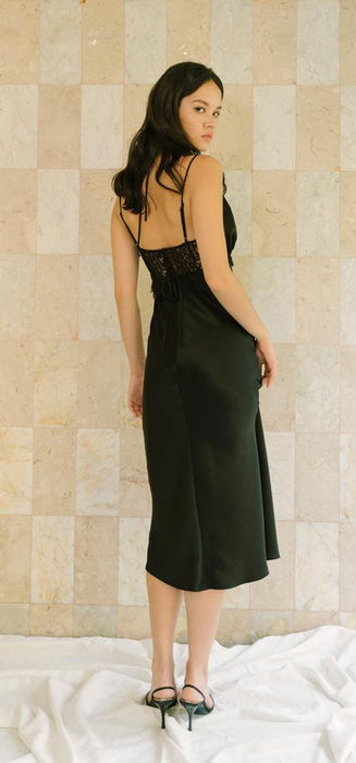 Róu Dresses & Overalls Iris Lace Dress in Classic Black
