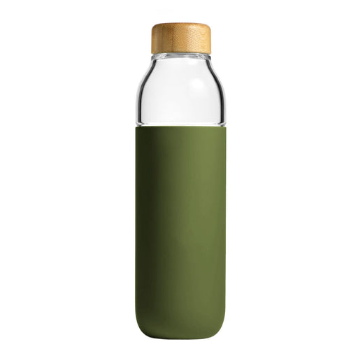 Soma Drinkware Glass Water Bottle (Olive)