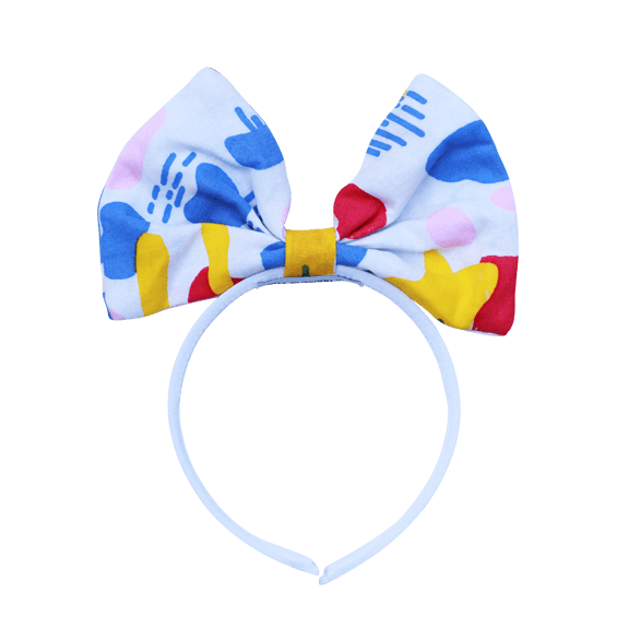 The House of Fox Accessories Big Bow Headband In Art Print