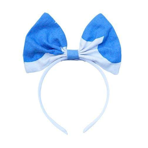 The House of Fox Accessories Big Bow Headband In Cloud Print