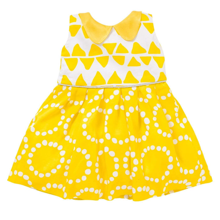 The House of Fox Dresses & Overalls Celebrate Peter Pan Dress In Yellow
