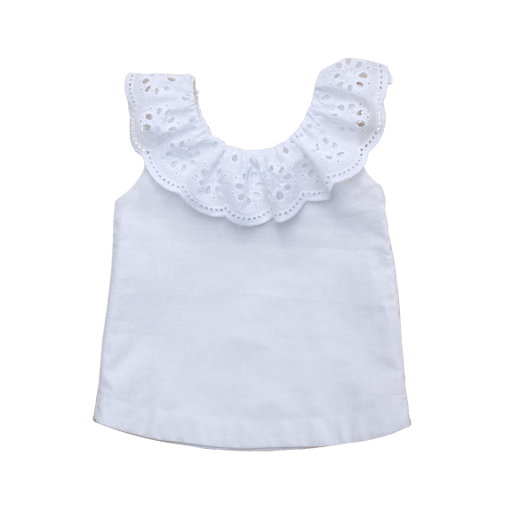 The House of Fox Tops The Poppy Top In French White