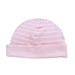 Under The Nile Accessories Reversible Beanie in Pale Pink Stripe