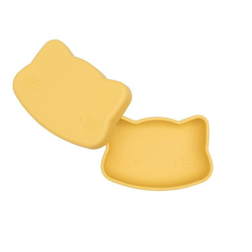 We Might Be Tiny Kid's Tableware Cat Snackie In Yellow