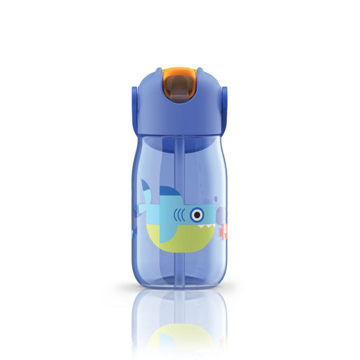 Zoku Kid's Drinkware Kids Flip Straw Bottle (Blue)